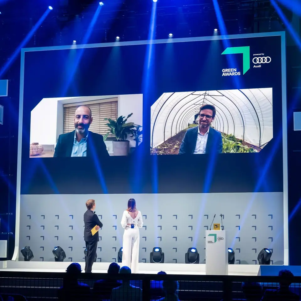 Winners joining by video on the GREEN AWARDS stage