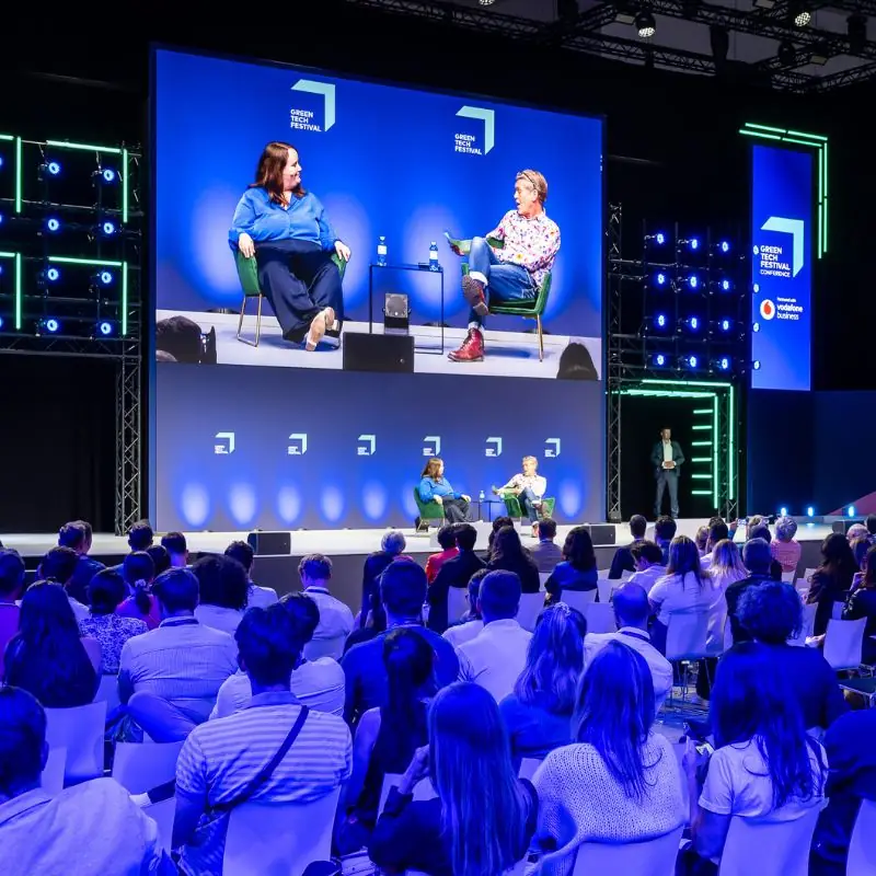 A conversation on the main stage